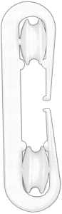 Ben-Mor C78605 Clothesline Spacer, 7 in OAD, Plastic, Pack of 6
