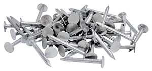 ProFIT 0069058 Hand Drive Roofing Nail, 1 in L, Flat Head, 11 ga, Steel