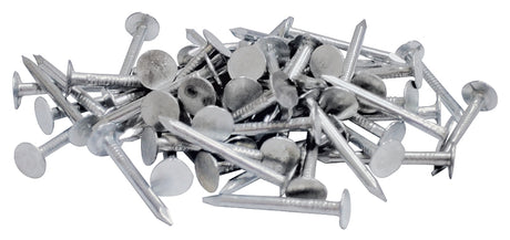 ProFIT 0069058 Hand Drive Roofing Nail, 1 in L, Flat Head, 11 ga, Steel