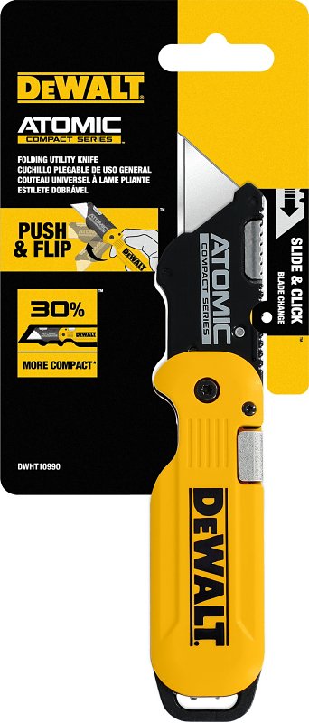 DEWALT DWHT10990 Push and Flip Utility Knife, Ergonomic Handle