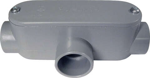 Cantex 1/2 in. D PVC Conduit Body For PVC 1 pk