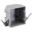 Cantex EZ Box New Work 32 cu in Rectangle PVC 2 gang Outlet Box Gray