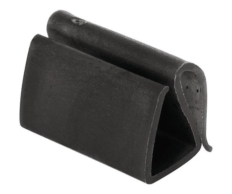 Prime-Line Black Vinyl Retainer Clip For 3/8 inch 4 pk