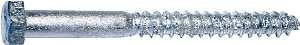 Midwest Fastener 05558 Lag Screw, 1/4-10 Thread, 2-1/2 in OAL, 2 Grade, Galvanized Steel, SAE Measuring
