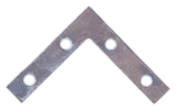 ProSource FC-Z025-01-3L Corner Brace, 2-1/2 in L, 2-1/2 in W, 1.5 mm Thick, Steel, Silver, Zinc, Pack of 20