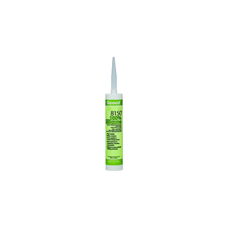 Geocel GC68126 8150 100% Silicone High Performance Neutral Cure Sealant, 10.3 oz., White