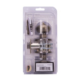 ProSource TF810V-PS Privacy Lockset, Tubular Design, Antique Brass, Stainless Steel, Reversible Hand