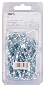 ProSource LR-314-PS Ceiling Hook, 25 lb Working Load, Steel, Silver, Zinc
