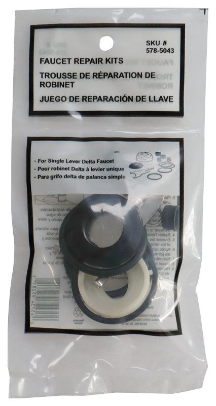 ProSource PMB-470 Faucet Repair Kits, Plastic/Rubber/Stainless Steel/Steel, Silver Black White, 11-Piece