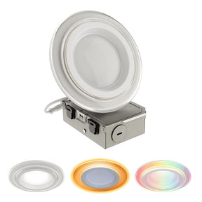 Halo RLWZDZC4 Recessed Downlight, 7.8 W, 120 V, LED Lamp, Matte White