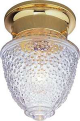 Boston Harbor RF-F-013-PB-3L Ceiling Light Fixture, 0.5 A, 120 V, 60 W, 1-Lamp, A19 or CFL Lamp, Metal Fixture