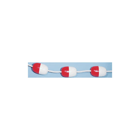 Jim-Buoy 1504 Polystyrene Economy Rope Float 5″ L - Red And White