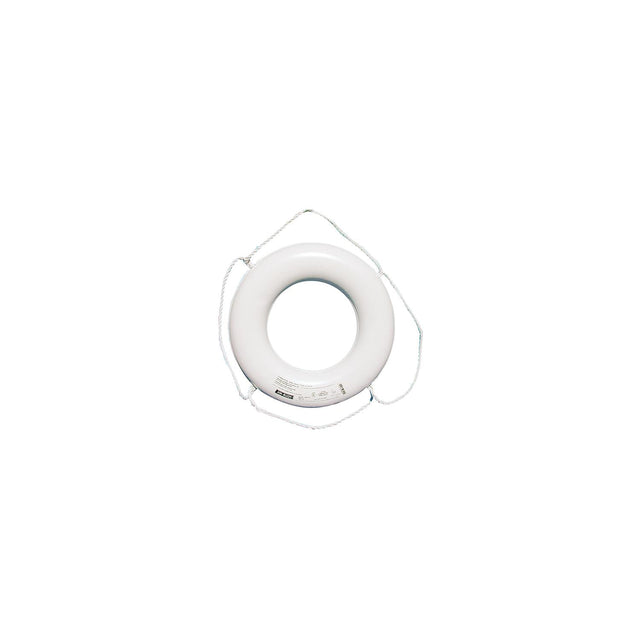 Jim-Buoy Closed Cell Foam U.S.C.G. Approved Life Ring With Rope Molded Into Core