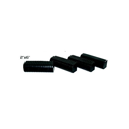 Caliber 23074BK Bunk Wrap 2″ x 6″ End Cap Only, Black, 24/pk