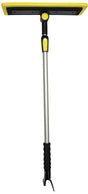 Rugg SC9070 Extendable Ice Scraper, Plastic/Rubber Blade, Yellow, 34-1/2 to 51-1/2 in L Handle