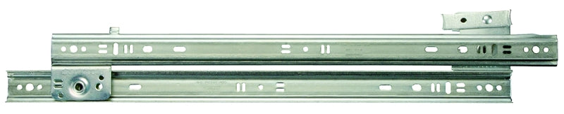 Knape & Vogt 1300P ZC 22 Drawer Slide, 75 lb, 22 in L Rail, 1/2 in W Rail, Steel, Zinc