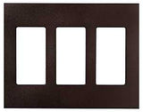 Eaton PJS Series PJS263RB-SP-L Wallplate, 4.87 in L, 6-3/4 in W, 3 -Gang, Polycarbonate, Oil-Rubbed Bronze, Pack of 6