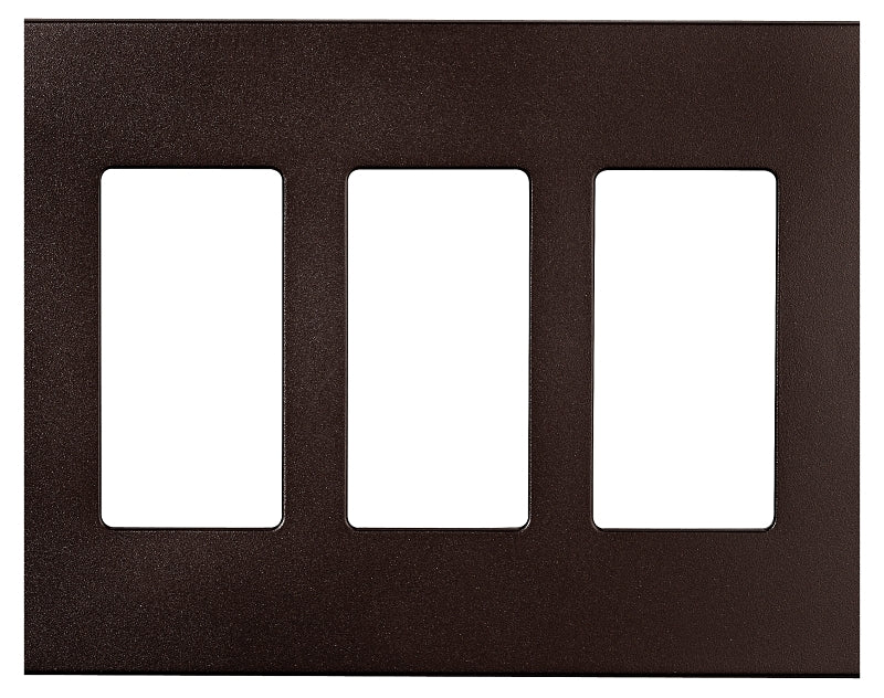 Eaton PJS Series PJS263RB-SP-L Wallplate, 4.87 in L, 6-3/4 in W, 3 -Gang, Polycarbonate, Oil-Rubbed Bronze, Pack of 6