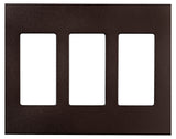 Eaton PJS Series PJS263RB-SP-L Wallplate, 4.87 in L, 6-3/4 in W, 3 -Gang, Polycarbonate, Oil-Rubbed Bronze, Pack of 6