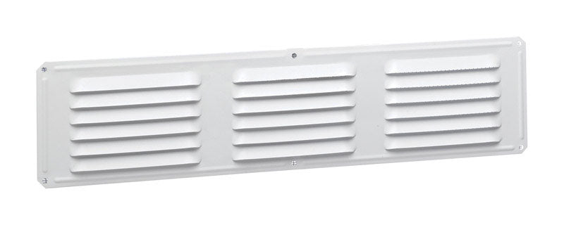 Air Vent 4 in. H X 16 in. L White Aluminum Undereave Vent, Pack of 24
