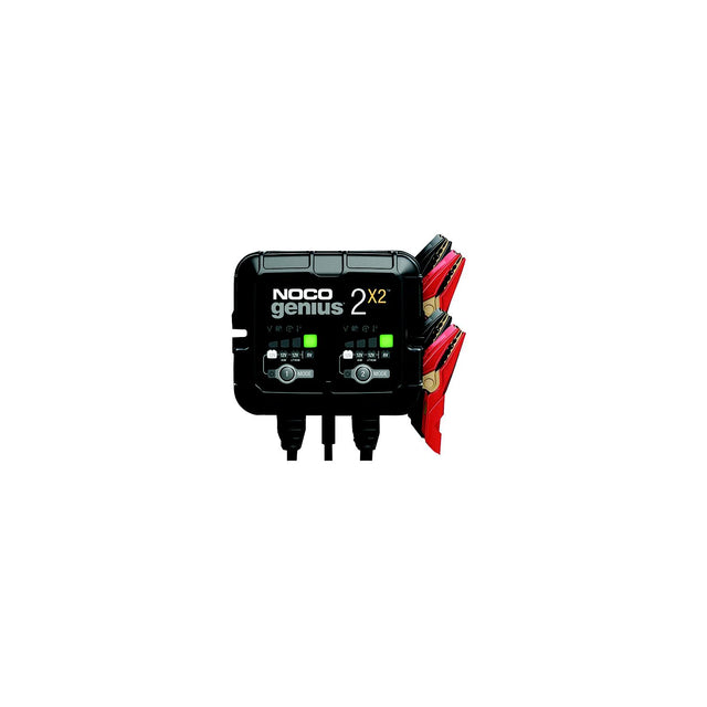 Noco GENIUS2X2 Multi-Bank Battery Charger & Maintainer, 4 Amps/2 Banks
