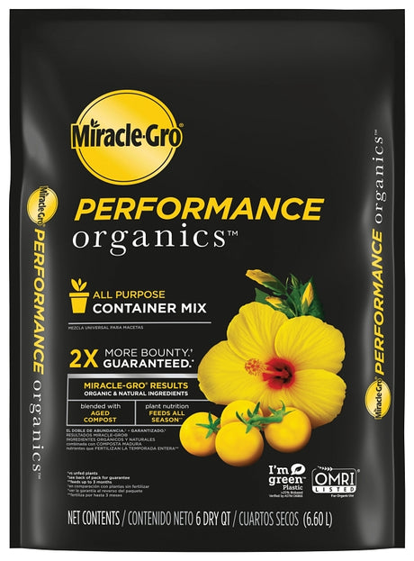 Miracle-Gro 45606300 All Purpose Container Mix, 6 qt Bag, Pack of 8