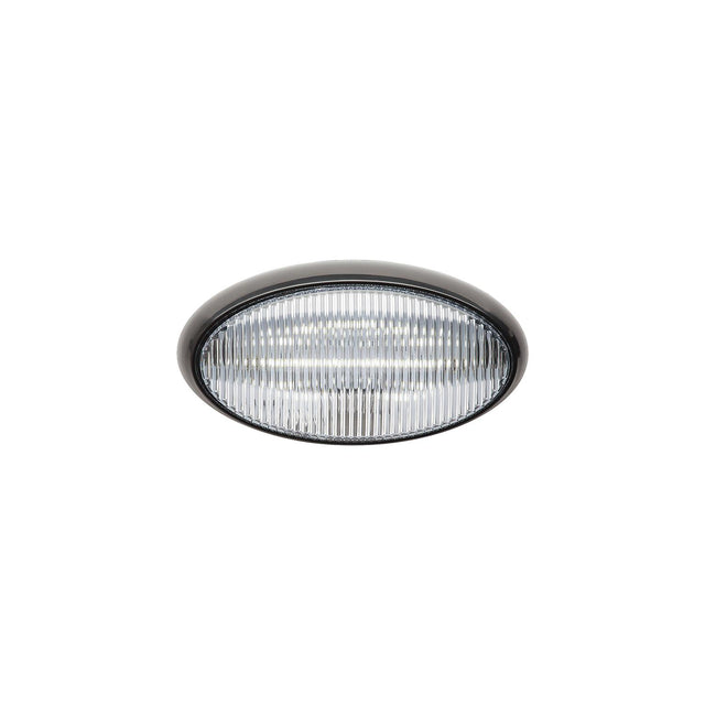 FulTyme RV 1188 LED Porch Light, Clear Light/ Black Housing w/o Switch