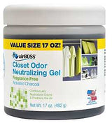 airBOSS 6114.6T Closet Odor Neutralizer, 17 oz, Gel, Black