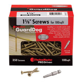 FastenMaster GuardDog No. 10 X 1-5/8 in. L Gold Phillips/Square Bugle Head Deck Screws 350 pk