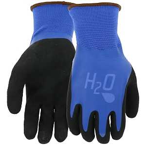 Mud SM7186B/L Garden Gloves, L, Latex Coating, Cobalt Blue