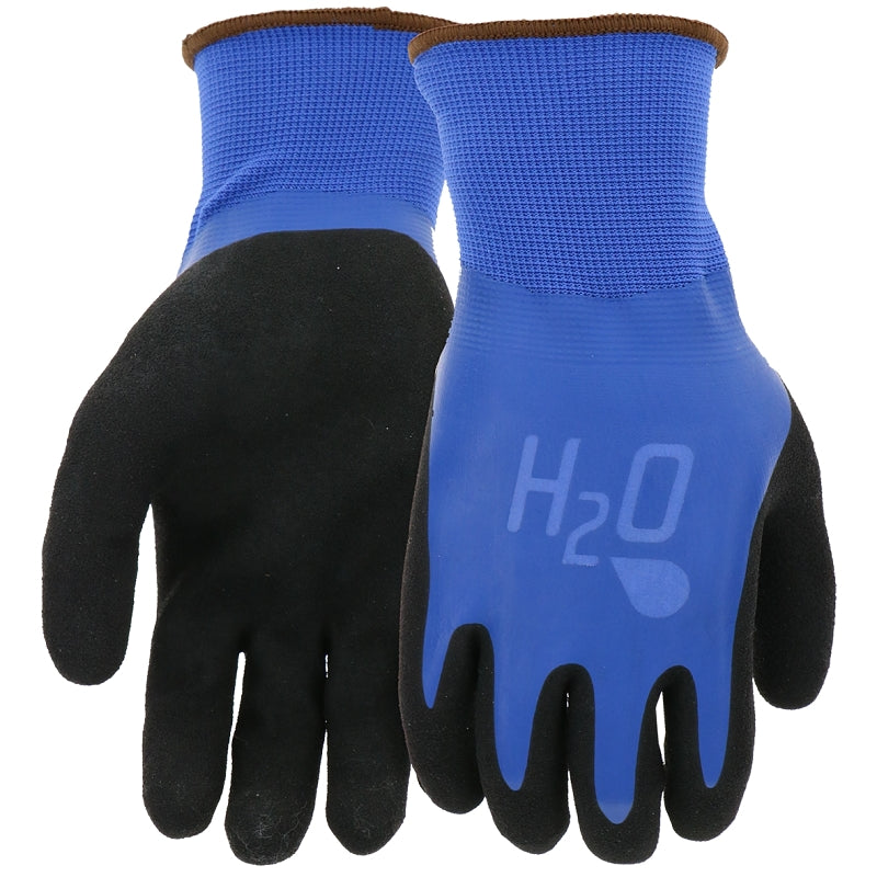 Mud SM7186B/L Garden Gloves, L, Latex Coating, Cobalt Blue