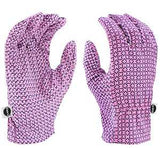 Miracle-Gro MG56111/WML Gloves, Women's, M/L, 4-1/4 in L, Shirred Wrist Cuff, Cotton/Polyester/PVC