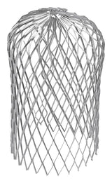 Amerimax 3.5 in. W X 3.5 in. L Gray Aluminum Gutter Strainer 1 pk