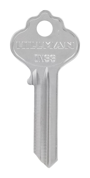 HILLMAN House/Office Key Blank Single Silver, Pack of 10