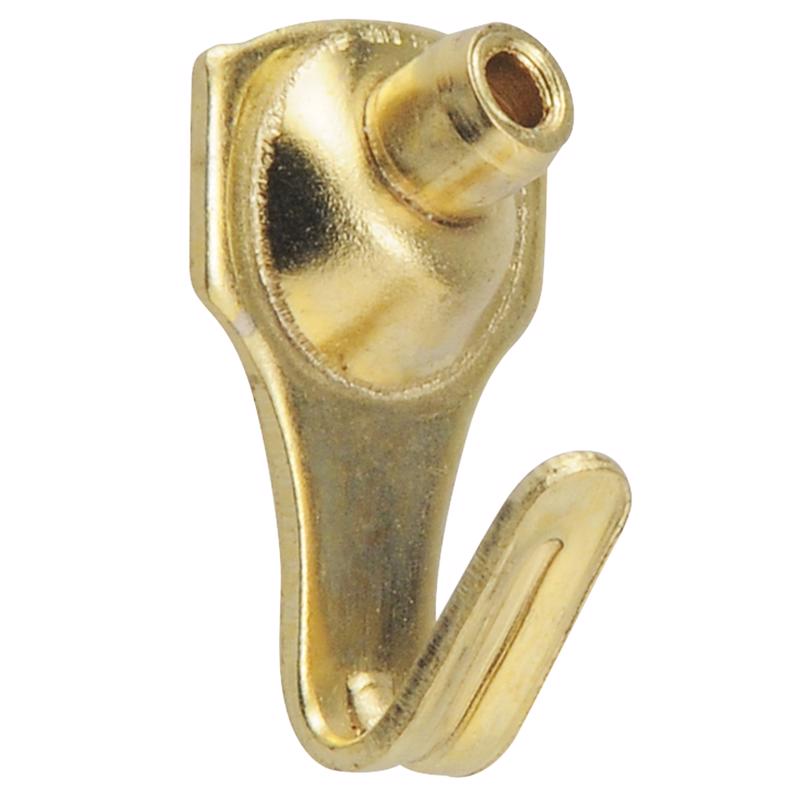 HILLMAN OOK Brass-Plated Gold Professional Picture Hanger 5 lb 4 pk, Pack of 12