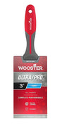 Wooster GripTech MAX Series G4176-3 Paint Brush, 3 in W, Flat Brush, Nylon/Polyester Bristle