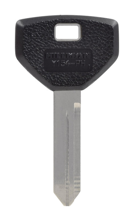 HILLMAN Traditional Key Automotive Key Blank Double For Chrysler Black/Silver, Pack of 5