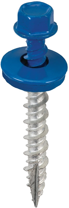 Acorn International SW-MW15BL250 Screw, High-Low, Twin Lead Thread, Hex Drive, Self-Tapping, Type 17 Point, Blue