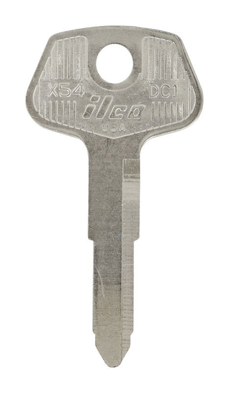 HILLMAN Traditional Key Automotive Key Blank Double For Chrysler Silver, Pack of 10