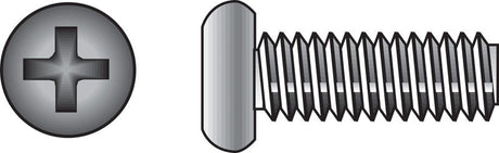 HILLMAN No. 10-32 Ga. X 1-1/2 in. L Phillips Flat Head Stainless Steel Machine Screws 100 pk