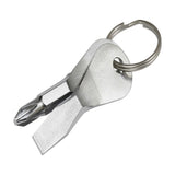 HILLMAN Metal Silver Screwdriver Set Key Ring, Pack of 25