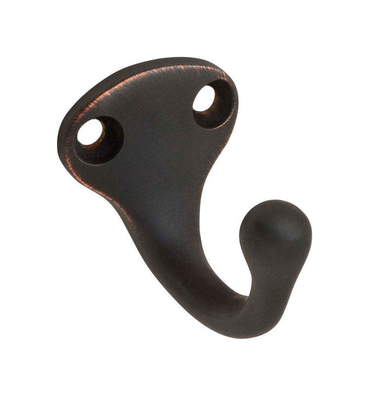 Schlage Ives 581A716 Wardrobe Hook, 1-Hook, Aluminum, Aged Bronze, Pack of 20