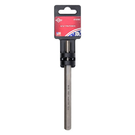 Mayhew 71019HT Pin Punch with Hand Tag, 5/16 in W x 1-1/4 in L Tip, 6 in L, 7/16 in Dia Shank, Hex Shank