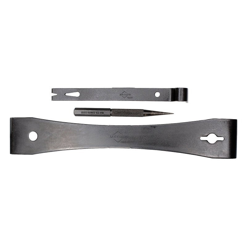 Mayhew 98606 Utility Bar Trim Kit, 3-Piece, Steel, Black-Oxide
