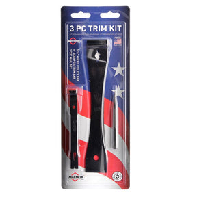 Mayhew 98606 Utility Bar Trim Kit, 3-Piece, Steel, Black-Oxide