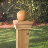 Deckorators 5.5 in. H X 4 in. W Brown Wood Post Cap, Pack of 6