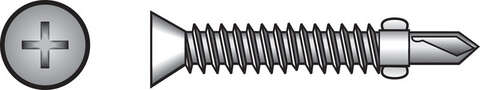 HILLMAN No. 10-24 X 1-7/16 in. L Phillips Wafer Head Sheet Metal Screws 100 pk