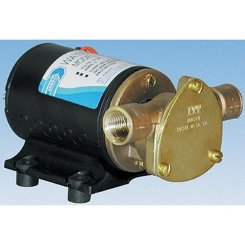 Jabsco 18660-0123 12V Self Priming 6.3 GPM Water Puppy Flexible Nitrile Impeller Pump