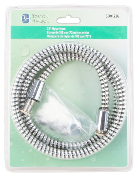 Boston Harbor B1101CP Shower Hose, 15/16 in Connection, 1/2-14 NPSM NPSM, Mylar