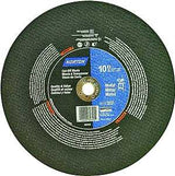 Norton 07660789390 Cut-Off Wheel, 10 in Dia, 3/32 in Thick, 5/8 in Arbor, Extra Coarse, Aluminum Oxide Abrasive